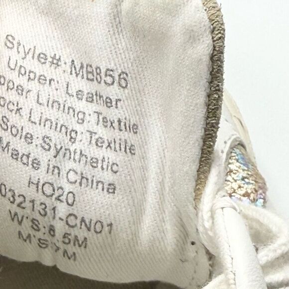 Madewell Sidewalk Sneakers in Iridescent Sand Multi - Women’s US 8.5M - Picture 10 of 11